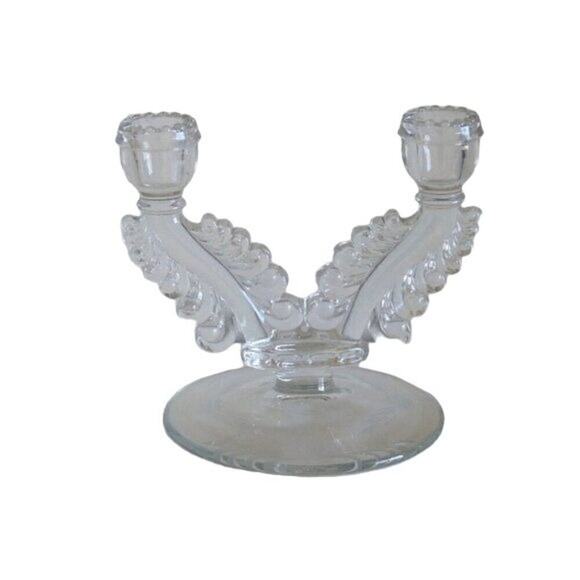 Vintage Susquehanna Double Arm Candle Holder, Taper, Dinner Table Candlelight, - Picture 1 of 3